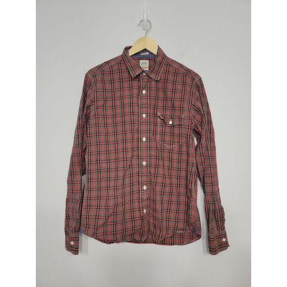 Lucky‎ Brand Men's Shirt Size Medium Vintage Plaid Button-up - Picture 1 of 4